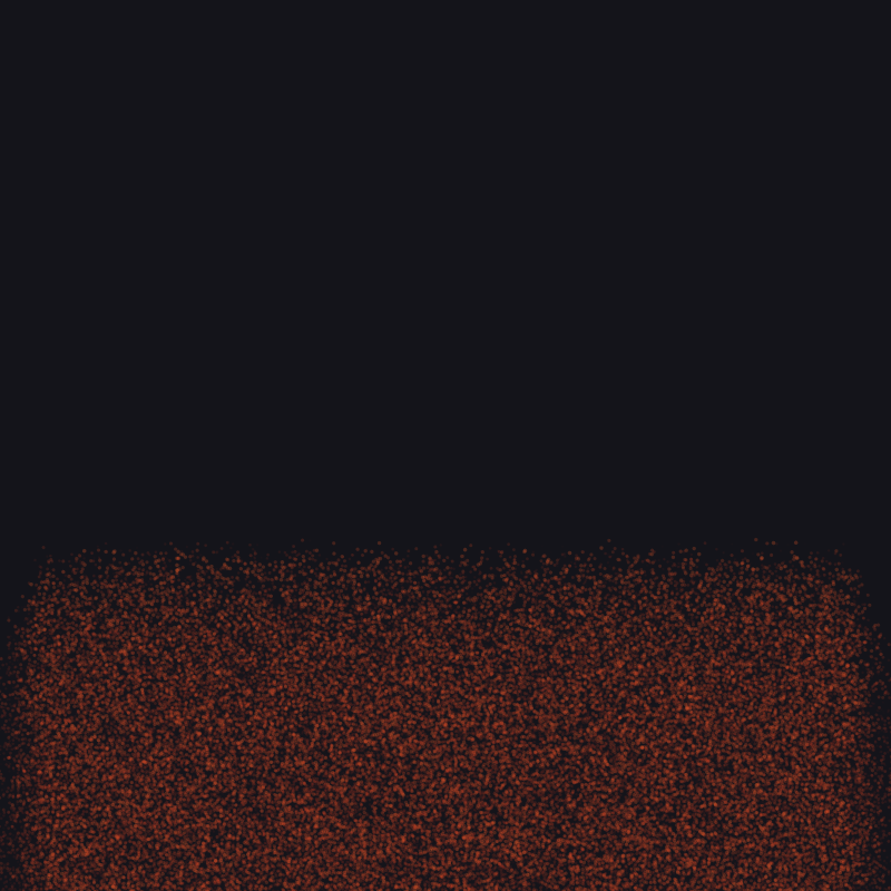 The same patch now rendering the full fiery fountain